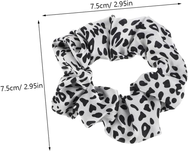20 st leopardhåraccessoarer, ko-mönstrade hästsvanshållare, modehårband för kvinnor och flickor