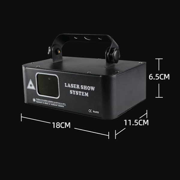 500mW RGB-laseriskanneri projektor DJ xmu
