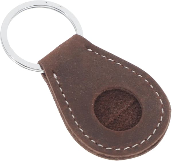 Nyckelring i läder Myntfodral för samlarmynt AA Chip Quarter Displayfodral med snäpplock