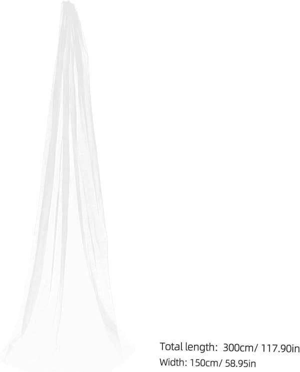Celestial Veil Bröllopskam Lång Glittrande Katedral Brudslöja för Brudar Elegant Look