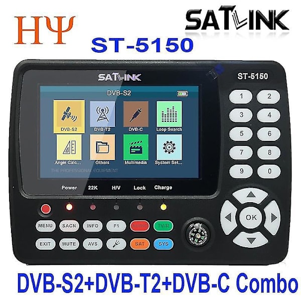 Satlink St-5150 Dvb-s2 T2 C Combo Satellitmätare