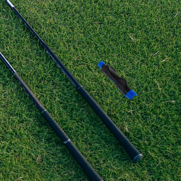 Golftræner til korrekt håndposition, Blå Golftræningsgreb