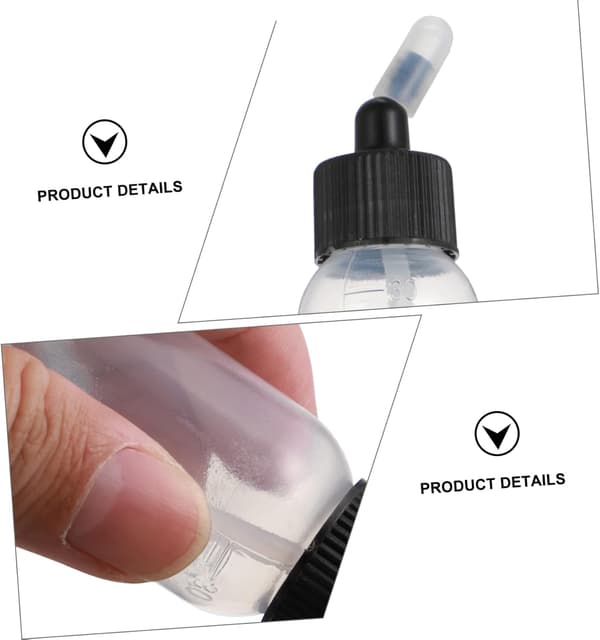 20 stk. plastdråpeflasker for malingsoppbevaring porsjonsdispenserflaske malingsdispenser
