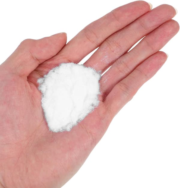 2 flaskor dockflockningspulverkit, vitt naturmaterial med enkel applicering