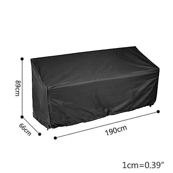 210D Havebænk Dæksel Vandtæt Anti UV 134x66x89cm