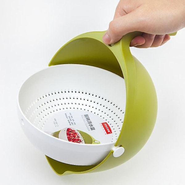 Kitchen Drain Basket Bowl Rice Washing Strainer Fruit Storage