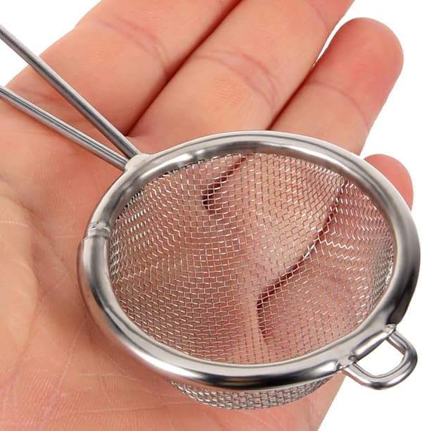 2 stk. Melsikt Bakestrainer Rund Rustfritt Stål Praktisk Solid Kjøkkenutstyr for Hjemmebaking