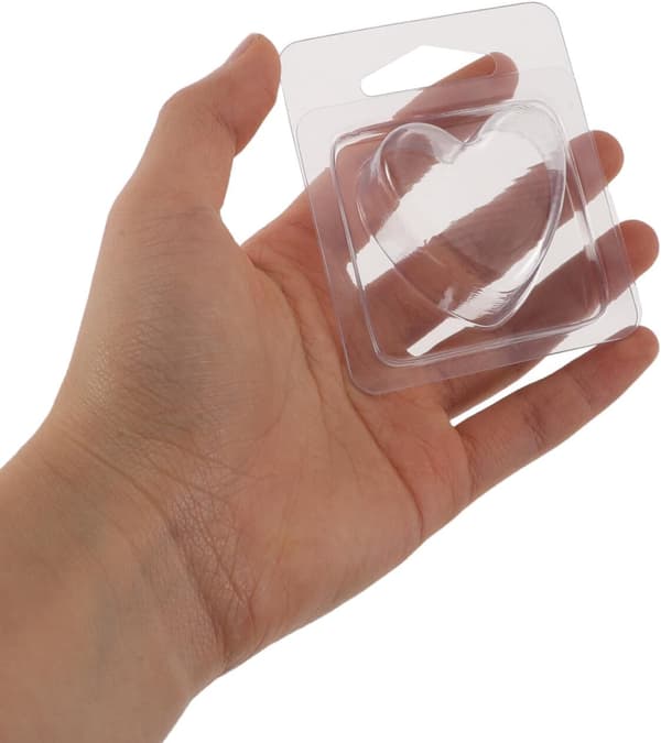 100 stk. voksform hjerteformede plastbrett for aromaterapi voks smelteterninger beholdere for stearinlys