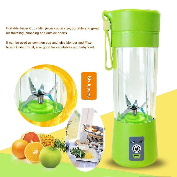 Mini Kannettava USB Sähköinen Hedelmämehukeitin Kuppi 400ml