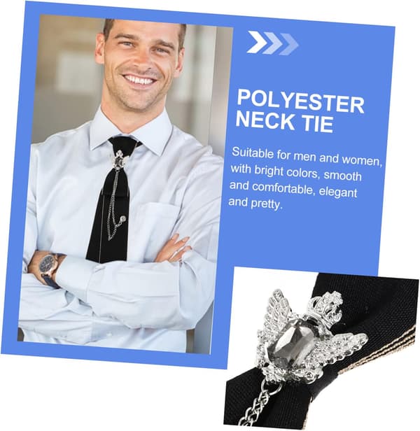 Polyester Forbundet Slips til Mænd og Kvinder Elegant Bryllupsfest Tilbehør Holdbart og Lugtfrit Halstørklæde