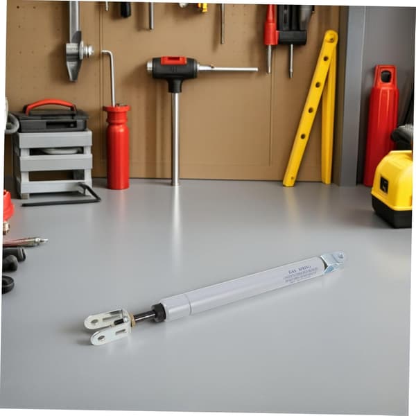 Barberstol Hydraulisk Lyft Gasfjäder Vit Järnmaterial Brusreducerande Design