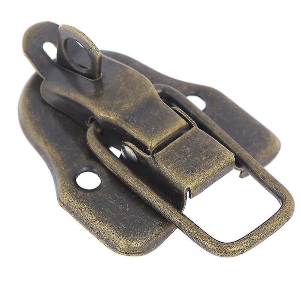 Koruarkkulaatikko Antiikki metallisolki Case Toggle Lock Hasp (pronssi+hopea2kpl)