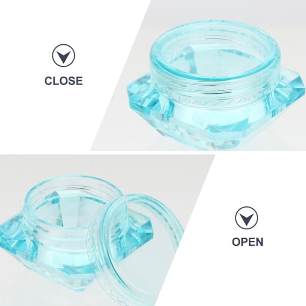 40 st 5 ml kosmetiska burkar med lock och 3 sminkmaskskedar, påfyllningsbara ansiktskrämsbehållare