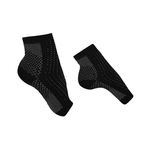 4 par elastiske kompressionsstrømper til mænd og kvinder, ankelstrømper til plantar fasciitis, skridsikkert design