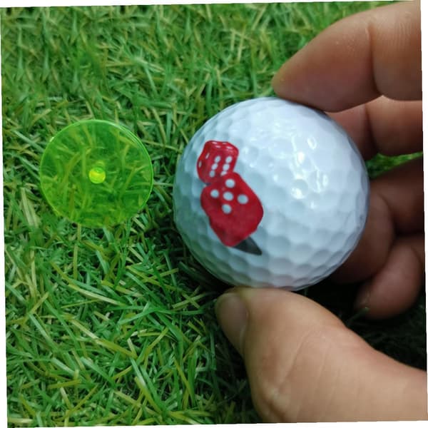 Golfboldmarkører i plast Golfboldpositioneringsmarkører Runde Robuste Lette 100 stk.