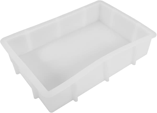 Stora rektangulära epoxiformar silikon djup bricka 9.8X6.7X0.2In