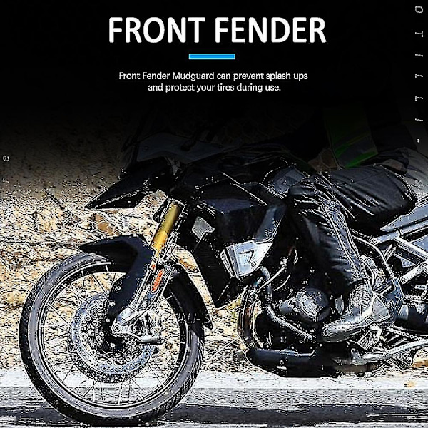 2011 - 2019 For Tiger 800 Abs Nye Motorcykel Tilbehør Forreste Skærm Forlænget Til Tiger 800 Xcx/low Xca Xc/abs