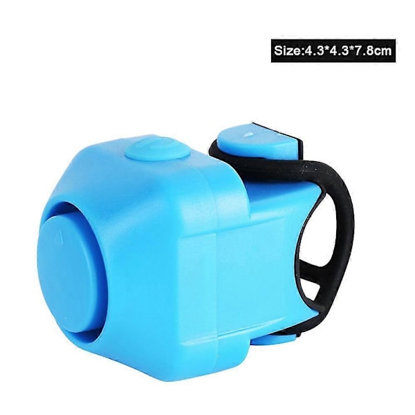 Cykelklocka Horn Cykling Elektronisk Hög Ljud Ring Batteri Alarm Set Blue