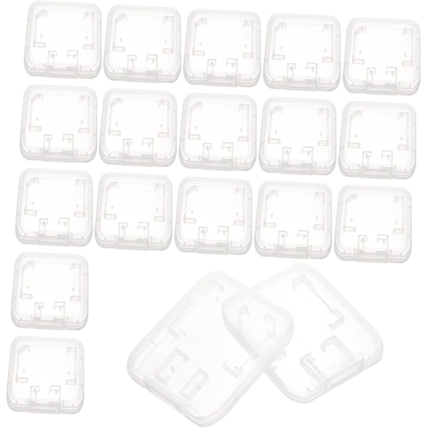2 set minneskortsförvaringsfodral Kortförvaringsfodral Hållare Plast 24 st * 2