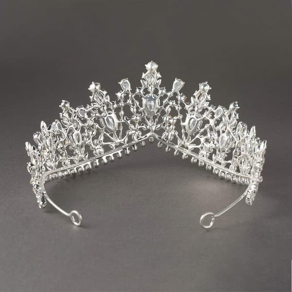 Smaragd Bryllupstiara For Kvinner, Brudeslør Prinsesse Tiara Hodebånd