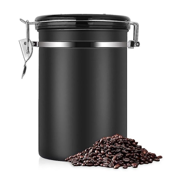 Kaffebehållare Stor lufttät tesortering av rostfritt stål Burkar Flaskor Burkar Lådor