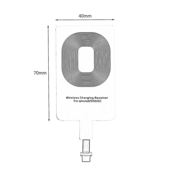 Ultratynd trådløs opladningsplade modtager-tag til iPhone