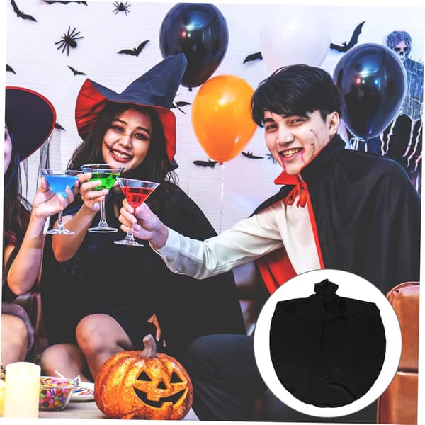 Retro ridderkappe med hætte, middelalderkappe til mænd, Halloween Cosplay-begivenhed, hætte og bælte