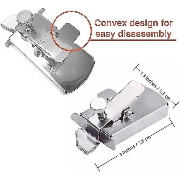 Magnetisk sømguide for symaskin, multifunksjonell symaskin trykkfot hemming, symaskintilbehør 1Pcs