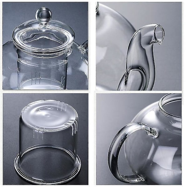 1000ml Varmebestandig Glas Tekande Te-infuserkande