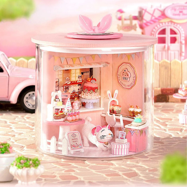 Magic House DIY Hytte Drømmeflaske Tredimensjonal Montering Modell Smart Hus