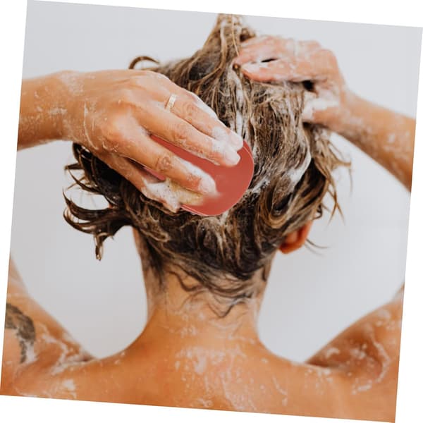 Silikone shampoo børste til hårmassage, udfiltringsfunktion til hovedbundsshampoo plejerutine