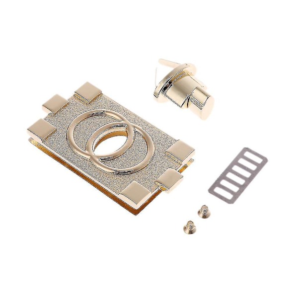 Rektangulær Form Spænde Dreje Lås Twist Låse DIY Læder Håndtaske Taske Hardware Tilbehør