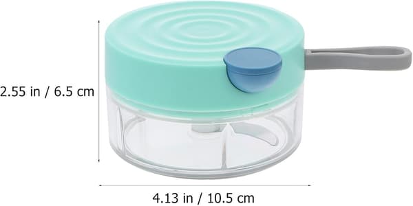 Manuell hvitløkshakker Mini mathakker 180 ml ABS PC-materiale Vakkert utseende