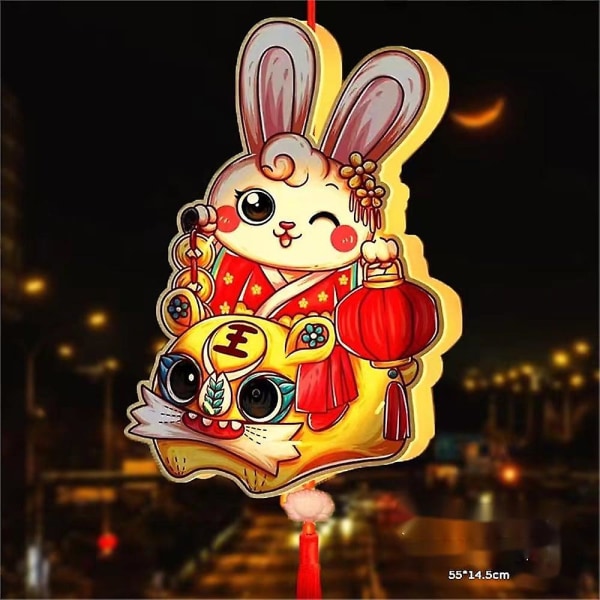 Hanging Rabbit Lights Lantern New Year Paper Lanterns