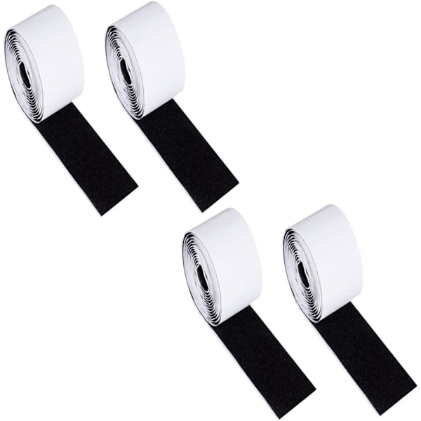Selvklebende Tape Ruller 4 Stykker 2.5cmx2m Gitar Festetape Løkketape Gitar Effektmontering