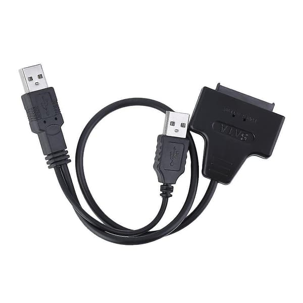 USB 2.0 til 1.8 tommer 7+9 16-bens Micro SATA HDD Adapterkabel