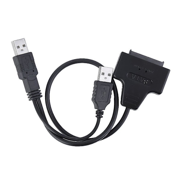 USB 2.0 til 1.8 tommers 7+9 16-pins Micro SATA HDD Adapterkabel