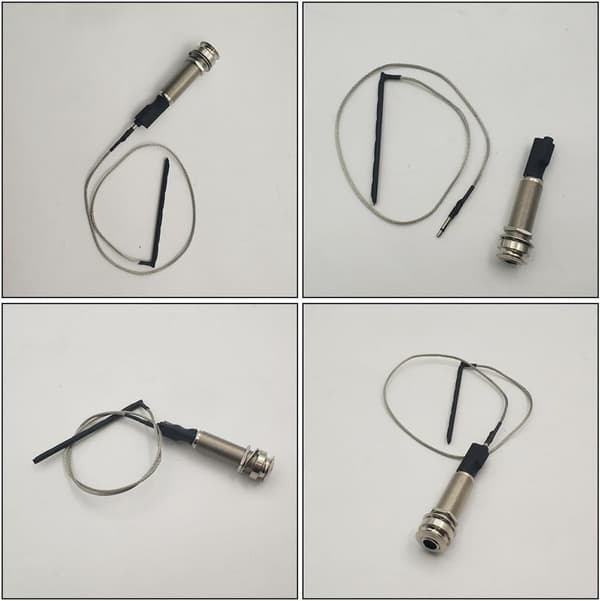 2st Gitarr Eq Utgångsjack Gitarrstav Piezo Legering Enkel Installation Bekväm Upplevelse Tillbehör Ersättningsdel
