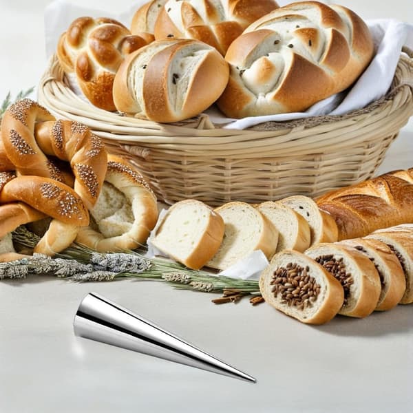 Flødehornforme Robust Kegledesign Kegleformet Rustfrit Stål 12 stk. Croissantforme