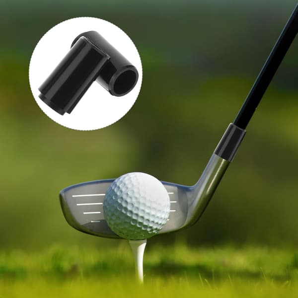 Golfkølle Ferrule Sleeve Sæt 2 stk. Sort Plastik Samlingsbeskytter Erstatning