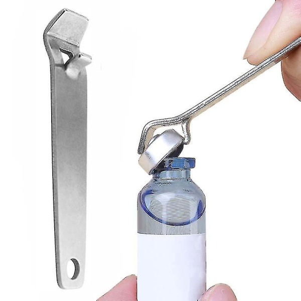 Bærbar oral væske dåseåbner Rustfrit stål flaske hætteglasåbnere