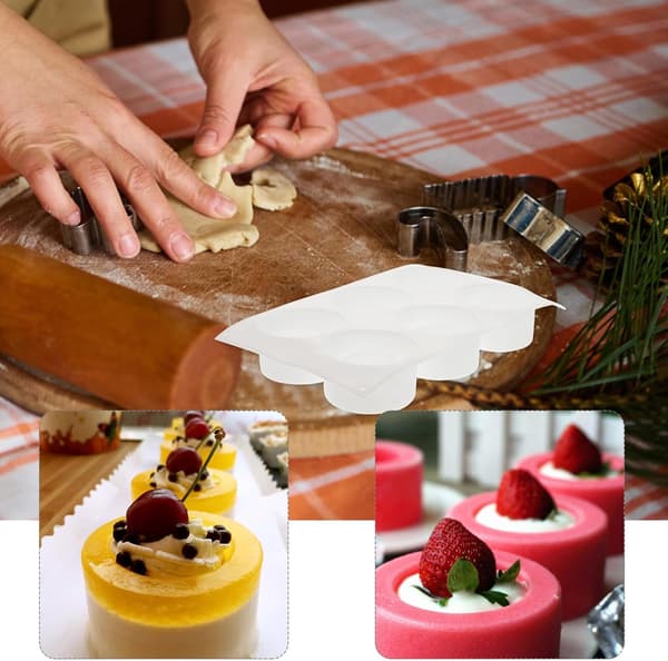 2 stk silikonkakeform for DIY sjokolade og pudding, klassisk søyleform, egnet