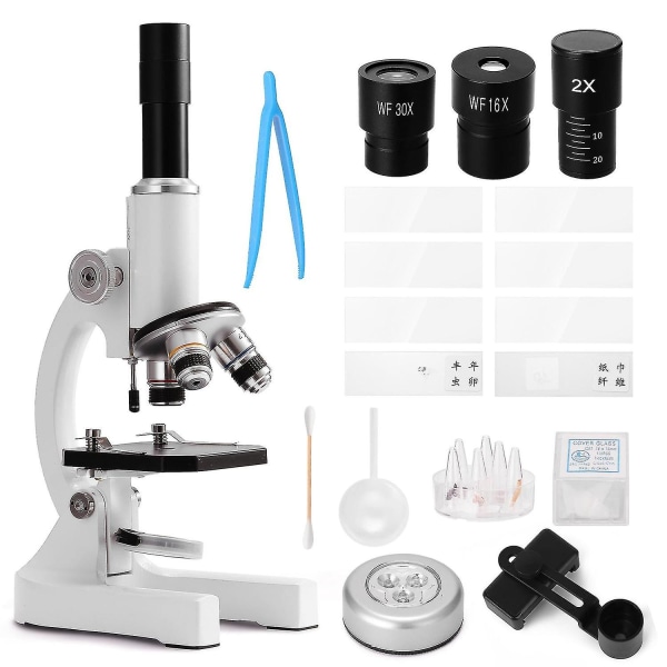 64x-2400x monokulaarinen optinen mikroskooppi lapsille