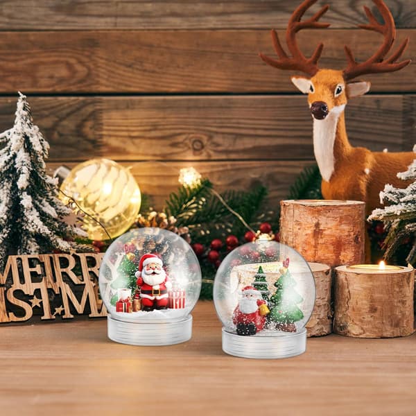 5 stk DIY snøkloder i plast, fyllbare vannkrukker med skrukorkdesign for barn og voksne