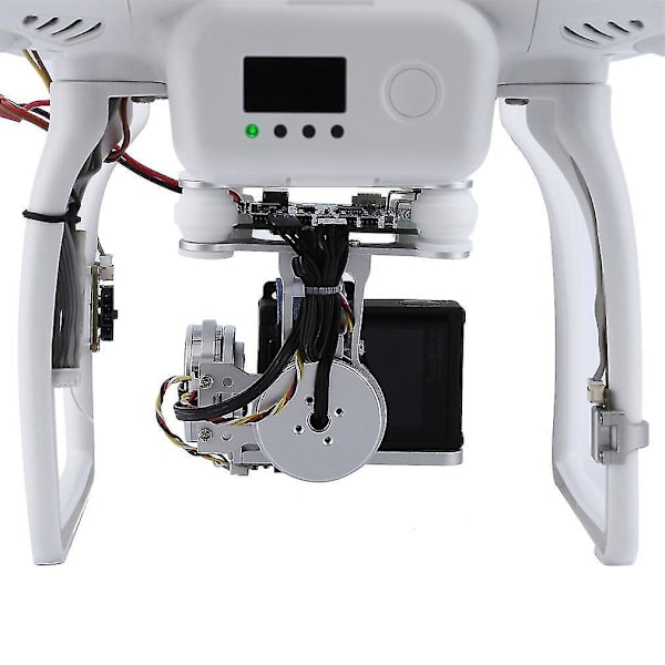 Sølv FPV 2-akset Brushless Gimbal til DJI Phantom GoPro