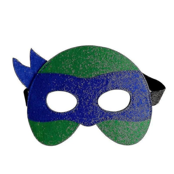 Halloween Børne Cartoon Filt Teenage Mutant Ninja Turtles Masker Pakke med 4