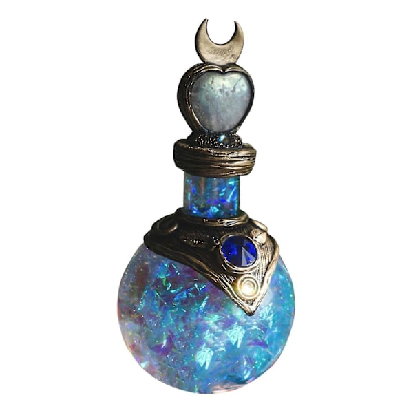 Kristall Potionflaska, Magisk Måne Potion Dekorativ Flaska, Harts Dekoration Hem Ornament