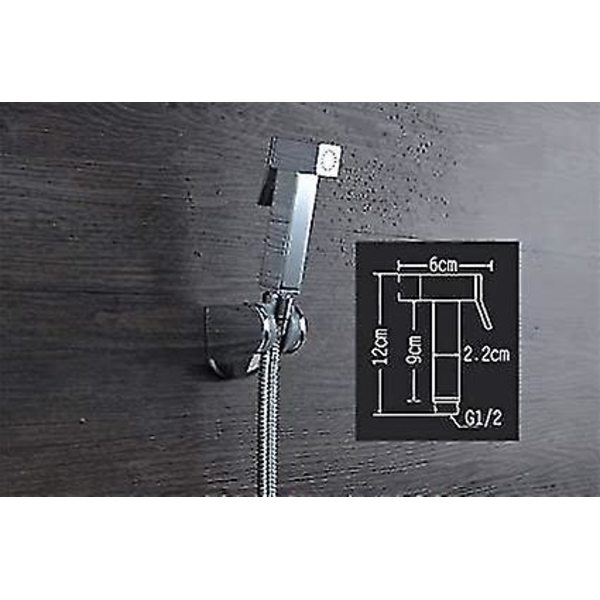 Bidetsprut Solid Messing Side Spray Hode Erstatning Håndholdt
