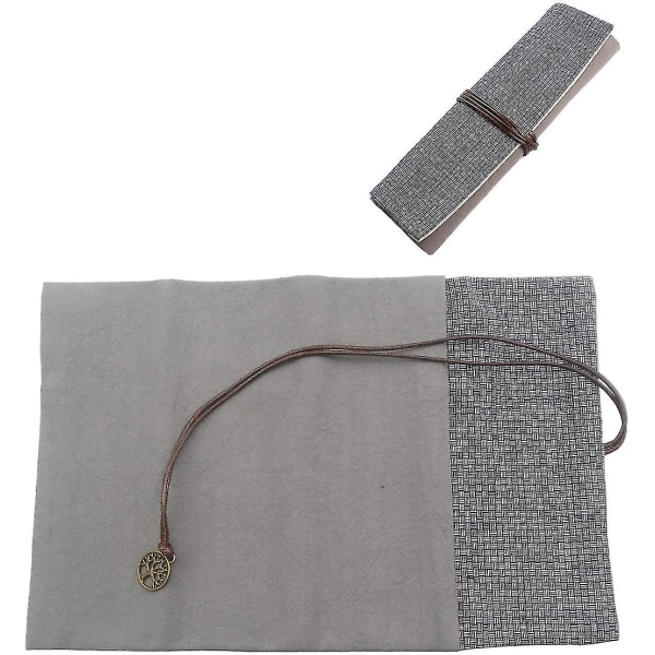 Canvas Blyantsæt Håndlavet Foldbar Rullet Blyantsæske Rejseblyantsholder Wrap