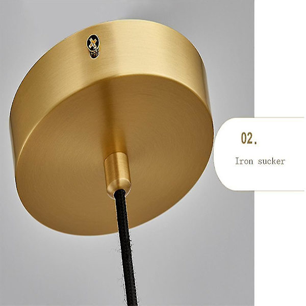 Barteller Marmor Messing Lyskrone Stue Lampe